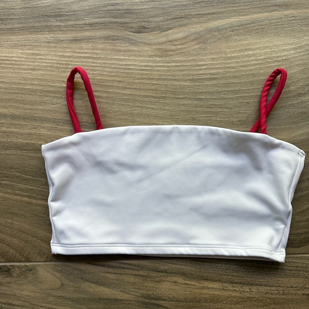 Five Dancewear  White and Red Top adult small